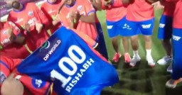 Delhi Capitals skipper Rishabh Pant receives special jersey ahead of 100th IPL game